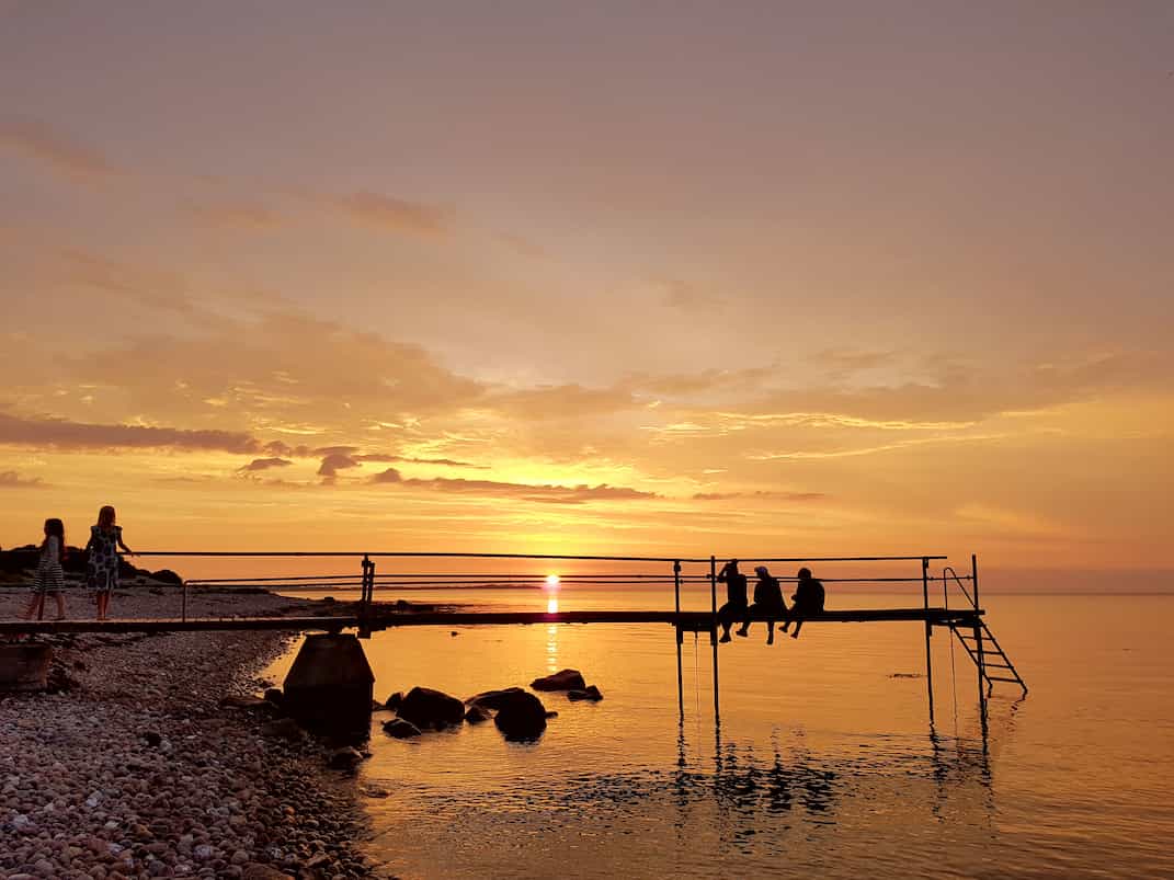 Sunset picture in Danmark